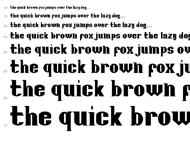 Posterfont font waterfall
